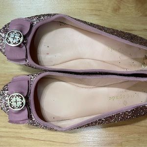 Size 7 pink sparkly Kate Spade shoes